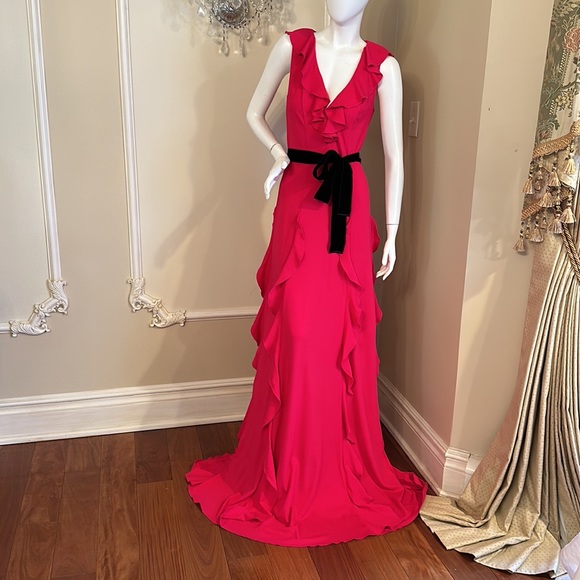 GUCCI PINK  RUFFLE DRESS SIZE M - Picture 14 of 15